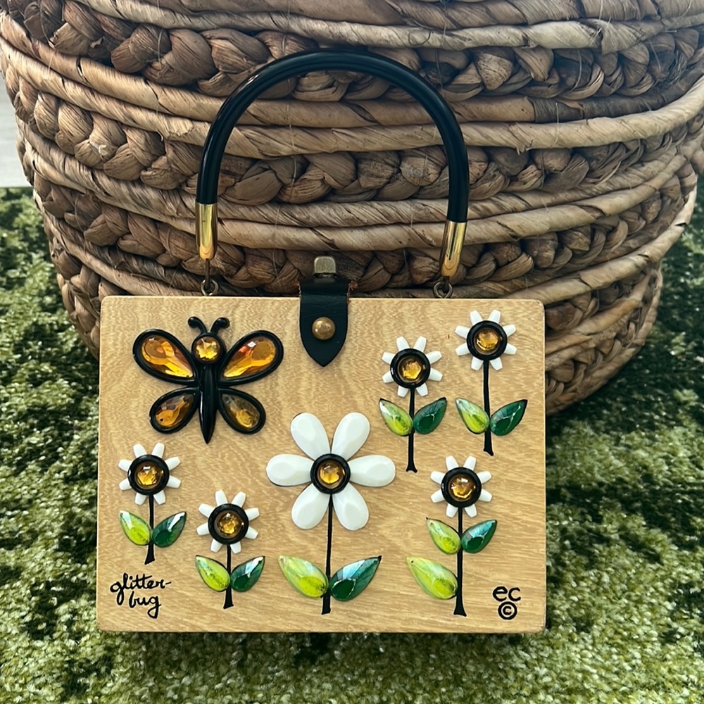 1960s Enid Collins “glitter bug” Box Purse